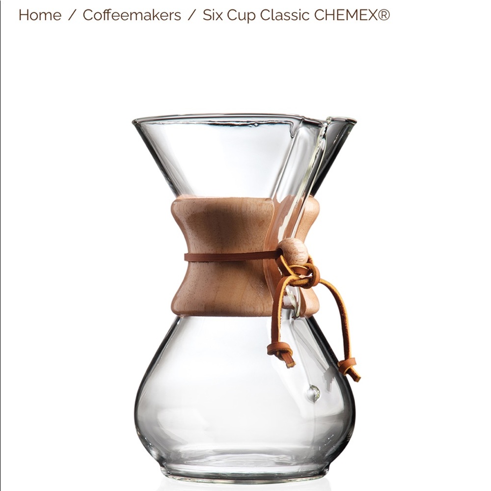 COPY - SIX CUP CLASSIC CHEMEX COFFEE MAKER ☕️ No longer new in box